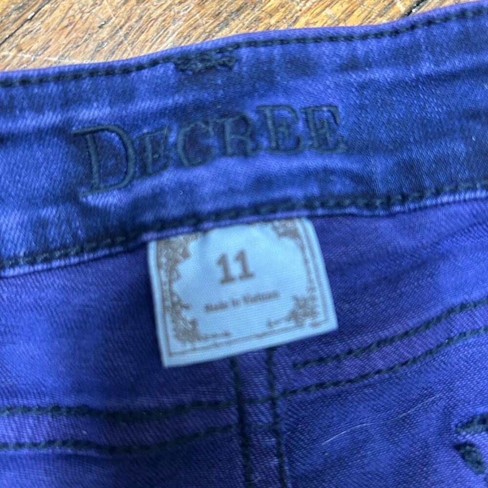 Vintage Y2K BUNDLE Tie Dye Micro Jean Mini Denim Shorts Size 11 Low Rise - Picture 8 of 14